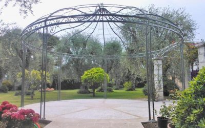 Gazebo in ferro rotondo