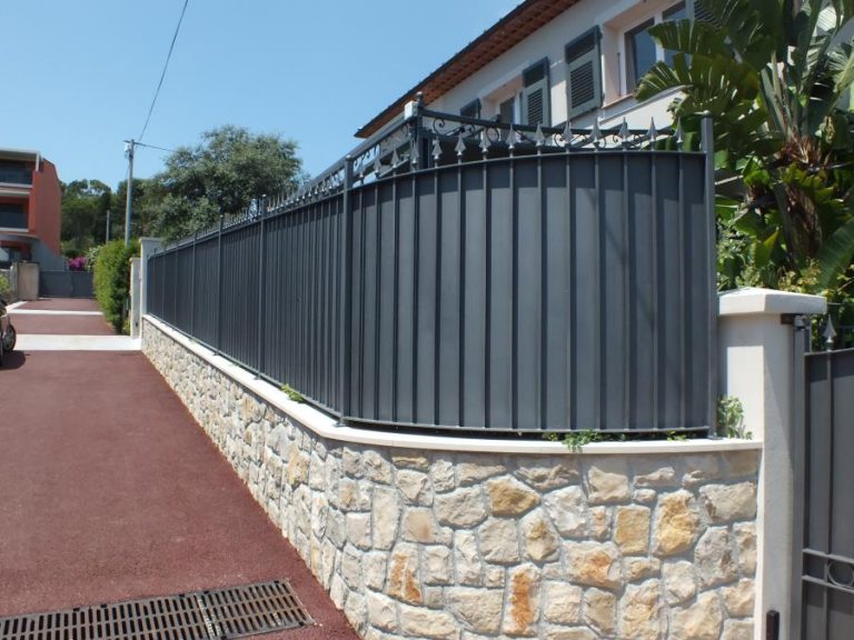 Recinzione in ferro termolaccata - Recinzione Ferro Zincata 097 768x576